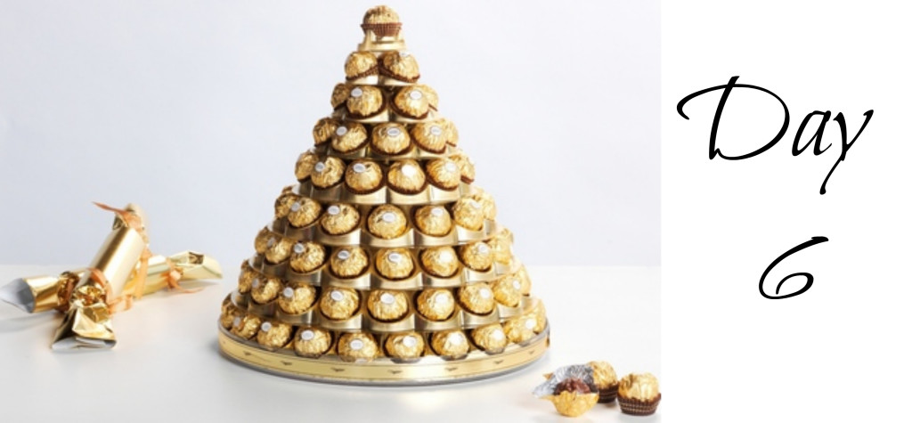 Day 6: Ferrero Rocher 96 Chocolate Tower Decor DIY Food Living Recipes  