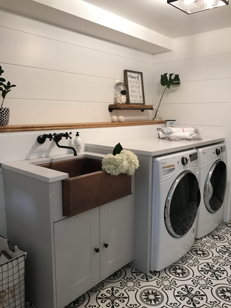 Our Laundry Room with Home Depot - Bonjour Bliss Roxanne West