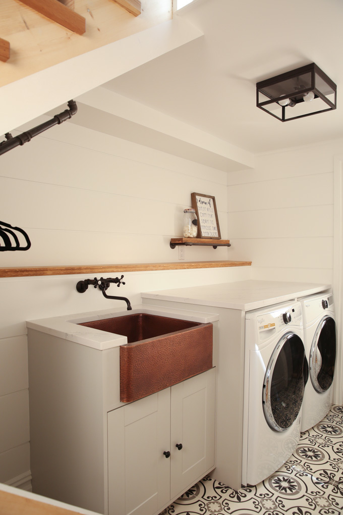 Creative Laundry Space with Home Depot DIY Living  