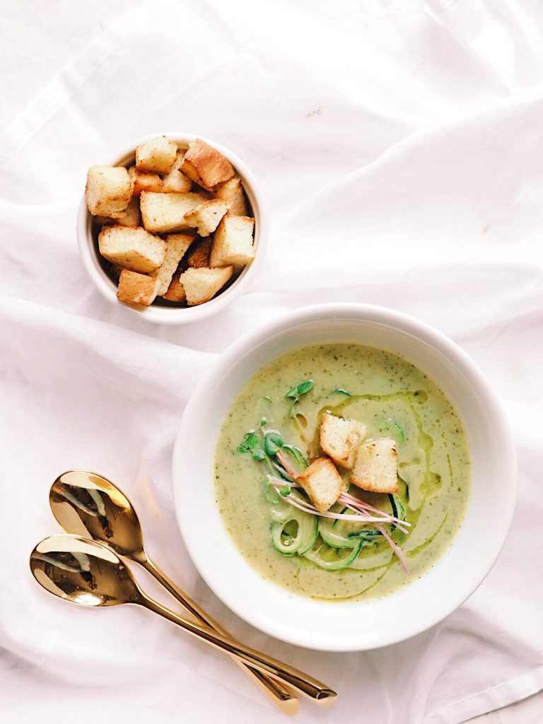 Zucchini, Leek and Basil Soup Food Recipes  