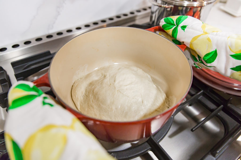 No Knead Bread with Le Creuset Food Recipes Uncatagorized  