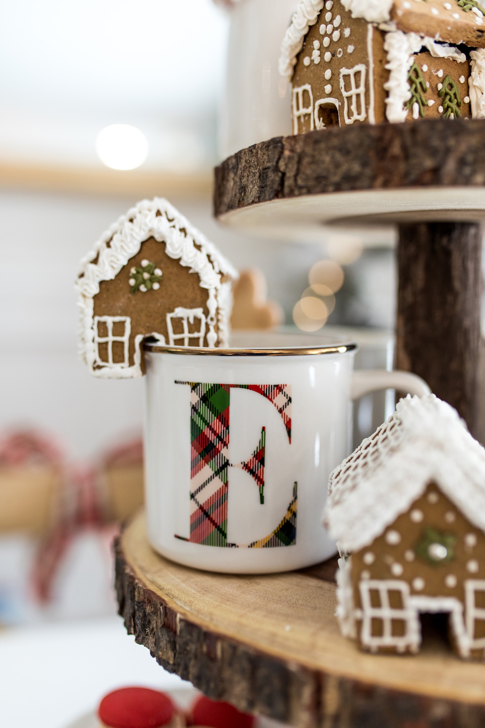 DIY Gingerbread Mug Toppers - Bonjour Bliss Roxanne West