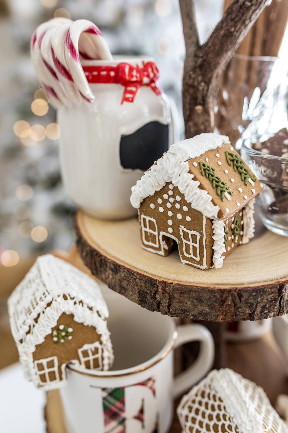 DIY Gingerbread Mug Toppers - Bonjour Bliss Roxanne West